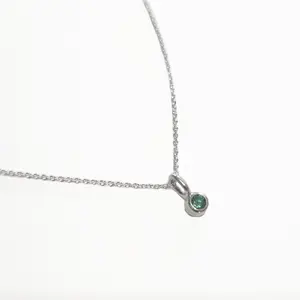3mm Emerald necklace