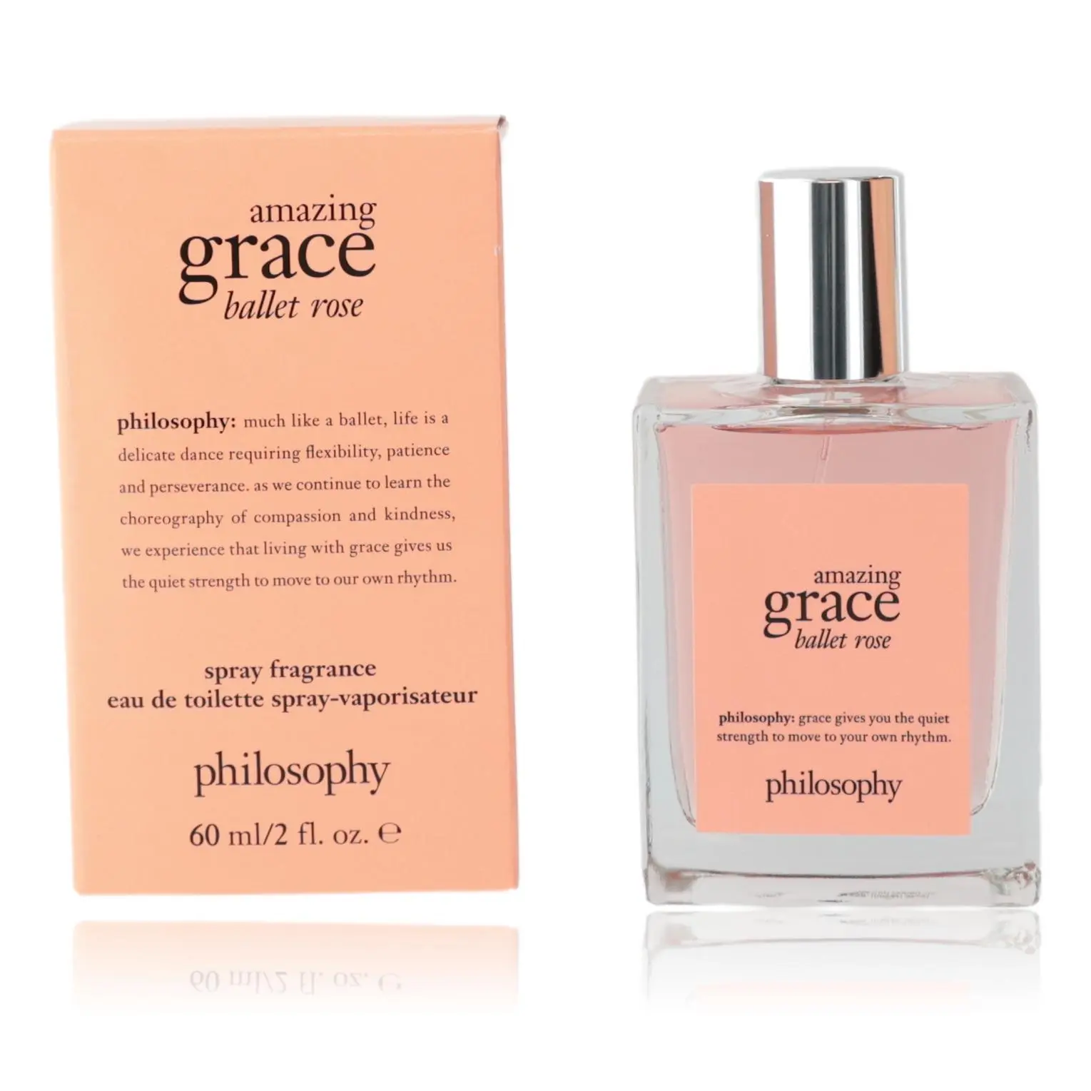 Philosophy Amazing Grace Ballet Rose Women's Fragrance, 60 ml/2 fl. oz. Eau De Toilette Spray - Box Included, Ideal for Cultivating Perseverance, Flexibility, Patience