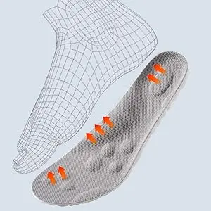 4D All Season Cloud Soles for Men and Women Comfortable Memory Foam Insoles with U-Shaped Cup and Shock Absorption for All Shoes - Foot Pads