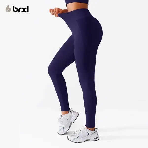 BRXL BrxlGrit  Seamless High Waisted Tummy Control Yoga Pants Long Pants Gym Outfits Women Sports Tight Comfortable Fit Versatile Style for Gym Workout Four Season Leggings Spring Edition-LOVE,back to school,back to school haul
