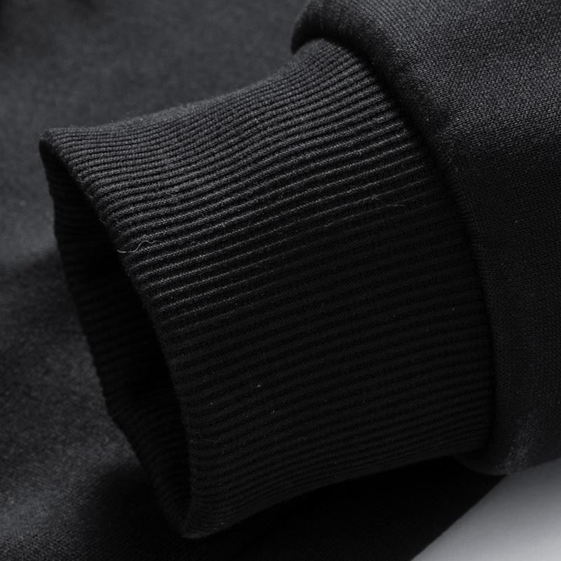 Men's Spring & Autumn Thin Long-Sleeve Hoodie Casual Fashion Pocket Design Hooded Sweatshirt Lightweight Jacket with Zipper Pocket Drawstring Hood Autumn Clothing Solid Color