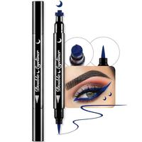 1Pcs 06# Blue Moon Face Stamp & Eyeliner