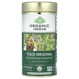 Organic India Tulsi Original Loose Leaf Tea, Caffeine Free, 3.5 oz (100 g)