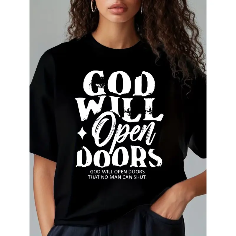 God's Grace Print - 100% Cotton Tee - Perfect for Gospel Meetings Or Church Services