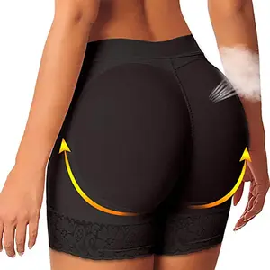 Womens Fake Buttock Briefs Butt Lifter Padded Hip Pads Lace Padded Boyshorts Day Flat Seamless Womenswear