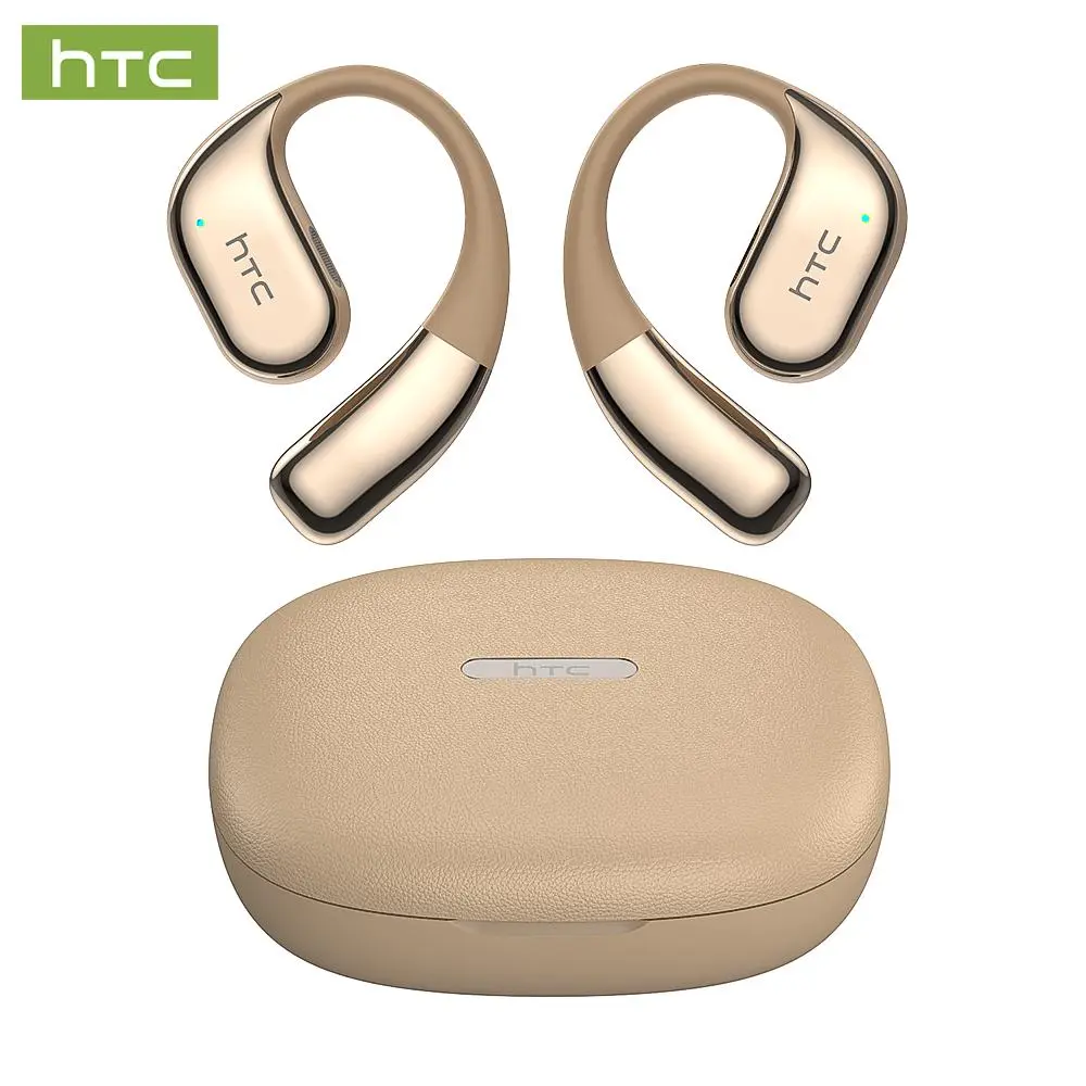 HTC NE39 OWS Bluetooth Headset - Bluetooth 6.0, IPX5 Waterproof, Charging Case Included, Built-In Microphone, Comfortable Fit, High-Quality Sound, 3-Month Warranty, Ideal for Exercise, Voice Calls
