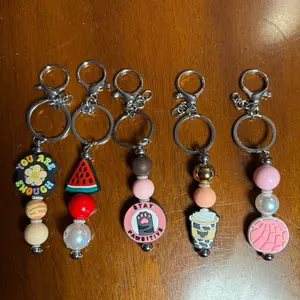 Beaded Keychains| Bag Charms| Zipper Pulls