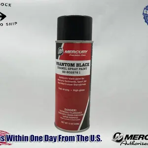 Mercury Genuine Phantom Black GlossEngine Spray Paint Can Factory Color 8028781