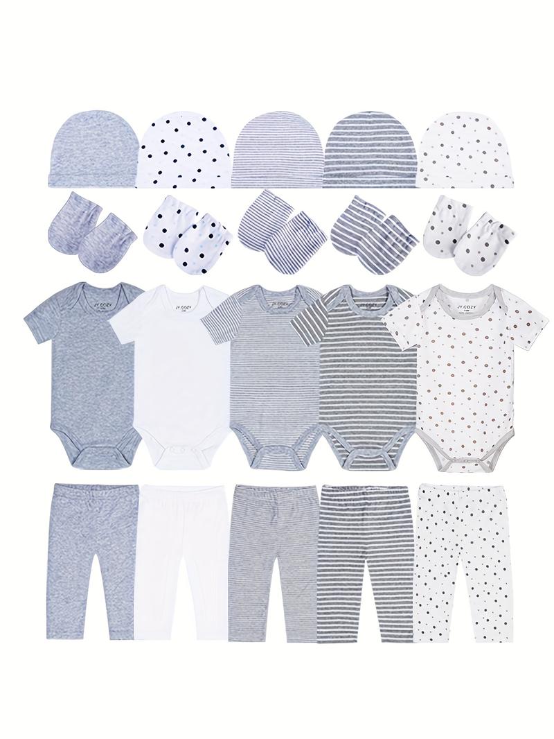 JY.COZY FOR BABY Baby Girl Boy Clothes Onesie Set 20 Pack 100% Organic Cotton 5 Bodysuits 5 Pants 5 Hats 5 Gloves Hypoallergenic Breathable Stretchy OEKO-TEX Certified for All Seasons Playdate Christening Photo Shoot JY.COZY FOR BABY Baby Girl Boy Clothes Onesie Set 20 Pack 100% Organic Cotton 5 Bodysuits 5 Pants 5 Hats 5 Gloves Hypoallergenic Breathable Stretchy OEKO-TEX Certified for All Seasons Playdate Christening Photo Shoot