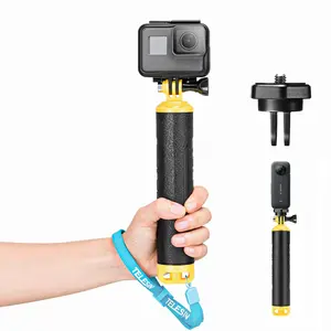 TELESIN° Floating Stick Floating Selfie Stick for GoPro Hero 13 12 11 10 9 8 7+ Series DJI Insta360 Most Action Cameras Underwater Selfie Stick Suitable for Surfing Snorkeling Underwater Shooting