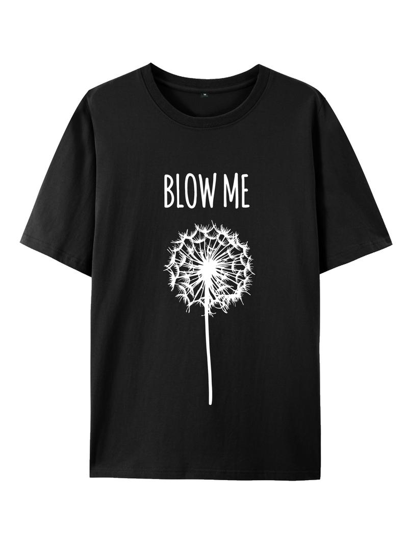 100% Cotton "Blow Me" Summer Wear Round Neck Top Graphic Tee Hoodie Swearshirt Unisex Man Woman Tee Top Comfortable Gift For Man Woman 42408107