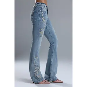 Anora Floral Flare Jeans