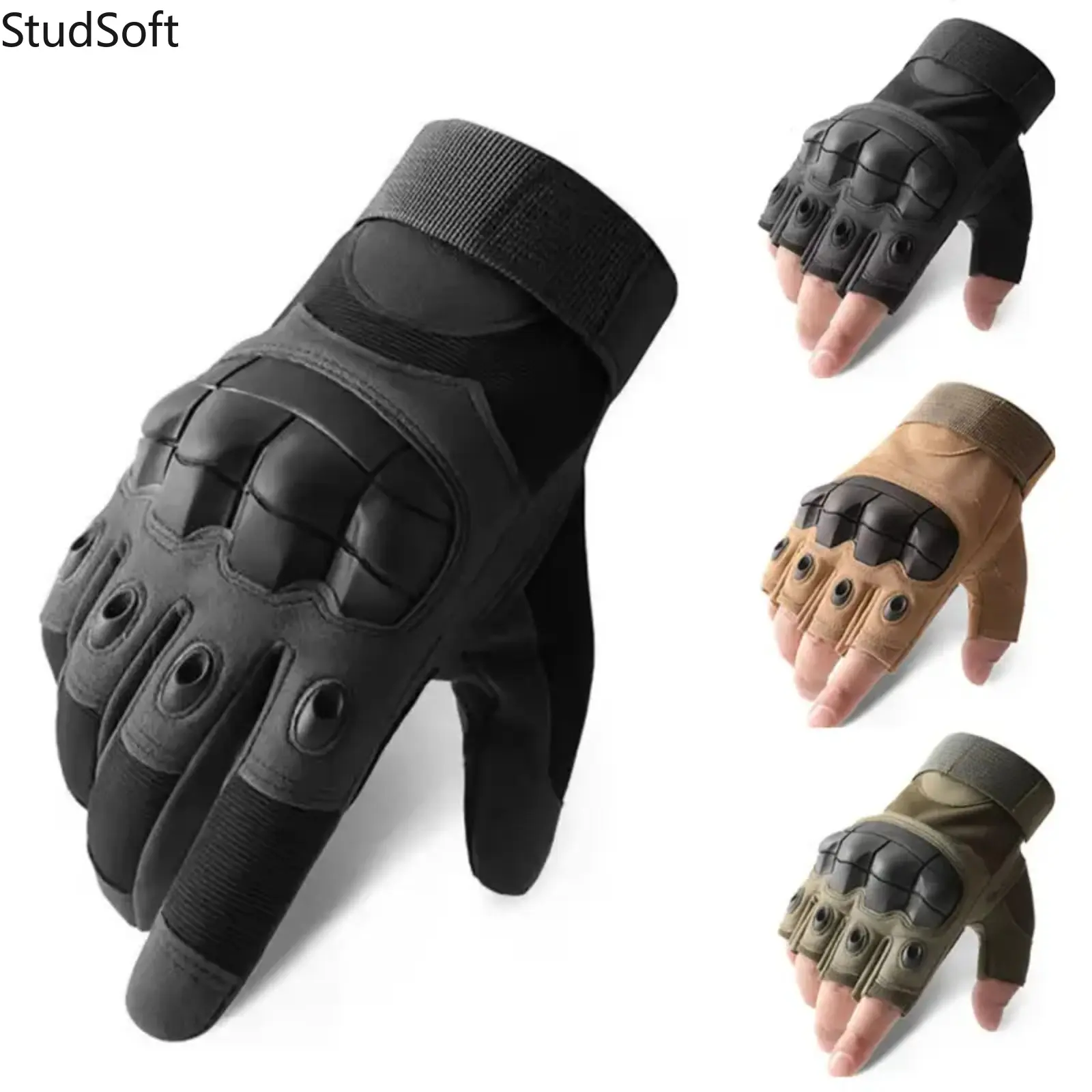 Unisex Split-Finger Microfiber Leather Tactical Gloves - Breathable Tactical Accessories with Shock Absorption, Abrasion Resistance, Comfortable Wear for Outdoor Activities, Multi-Size,back to school,back to school haul