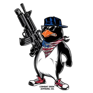 Patriotic Penguin Decal
