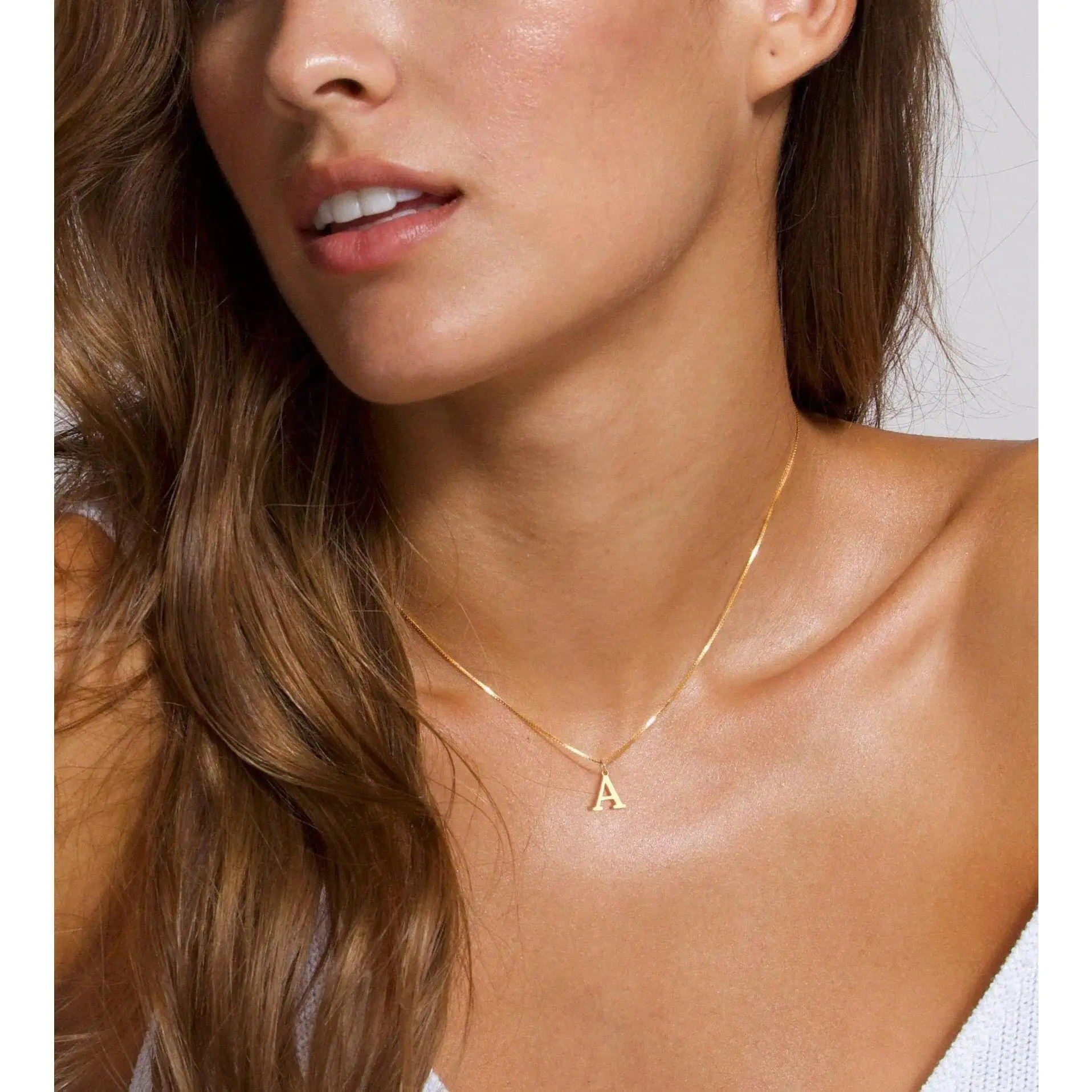 Gold Initial Dainty Letters Necklace for Women Gold Plated Letters alphabet detail Pendant Fashion Alphabet Tiny A-Z Pendant ChokerNecklace Trendy Cute Personalized  Necklace Gold Jewelry Necklace for Teen Girls Gift