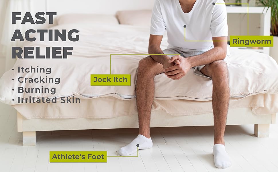 Terrasil Clotrimazole Antifungal Cream for Fungal Yeast Infections Jock Itch Athletes Foot Fungus Ringworm Treatment for Men & Women with Activated Minerals | Clinically Proven Treatment of Skin Fungus | Hypoallergenic for all skin types