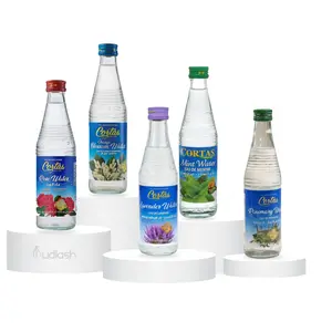 Cortas | Rose Water + Rosemary Water + Mint Water + Orange Blossom Water + Lavender Water | The Lebanese Kitchen | Eau de Rose | 17 fl oz (300ml) Made in Lebanon