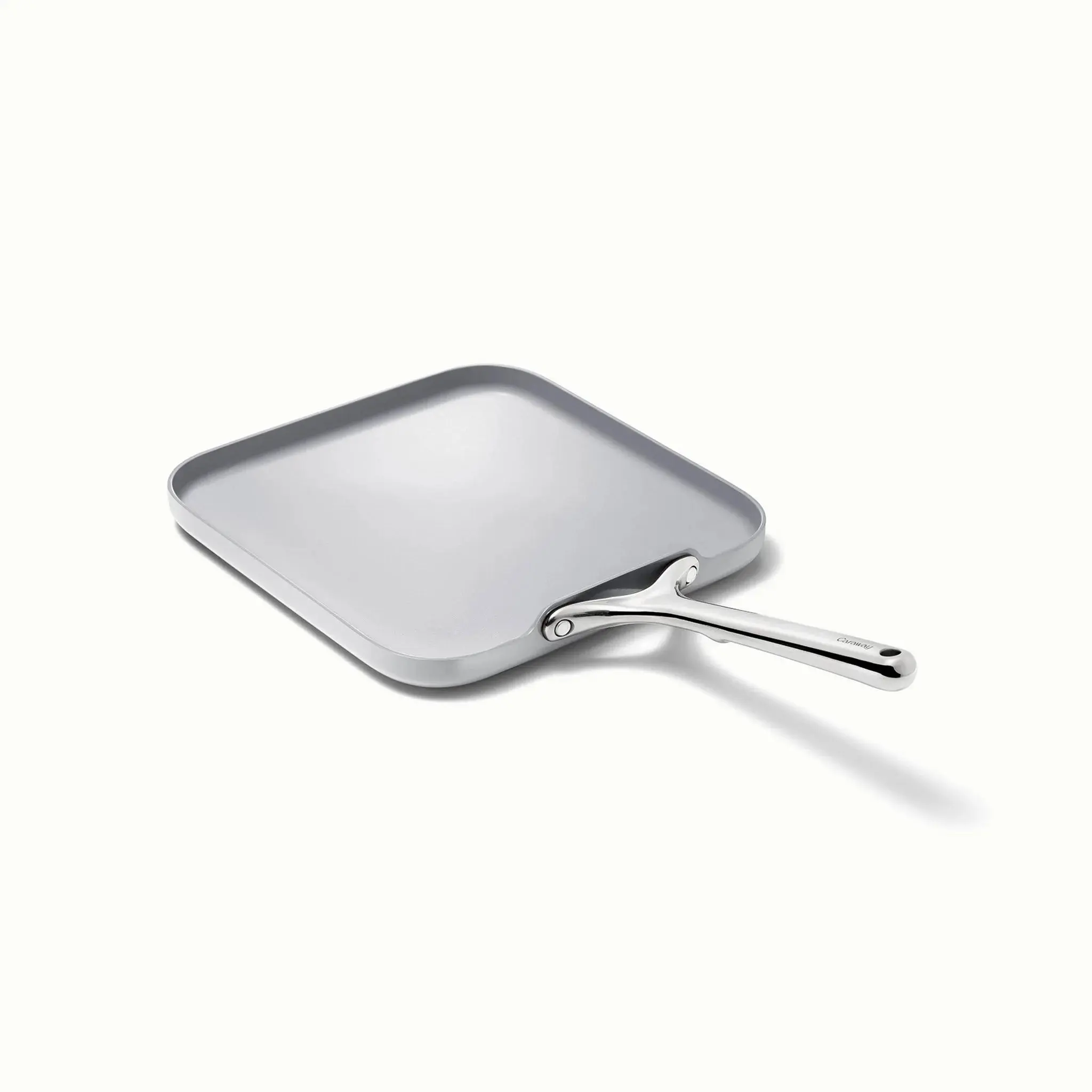 11.02" Nonstick Square Flat Griddle Fry Pan - Gray