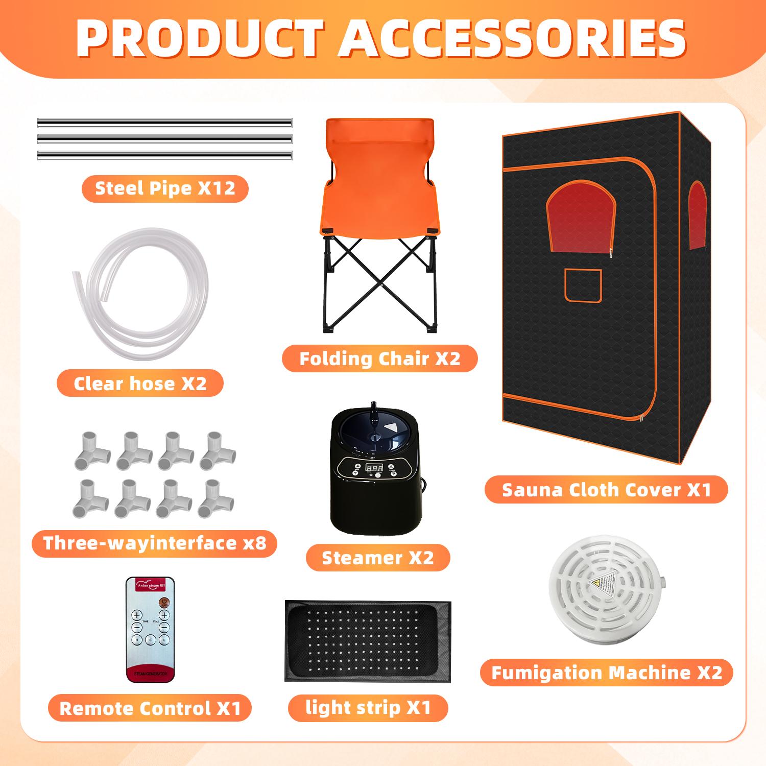 Portable Mobile Home Sauna 10-Min Quick Heat 9 Steam Modes 5-Layer Insulation Single Double Use for Personal Relaxation Post-Workout Recovery Portable Mobile Home Sauna 10-Min Quick Heat 9 Steam Modes 5-Layer Insulation Single Double Use for Personal Relaxation Post-Workout Recovery