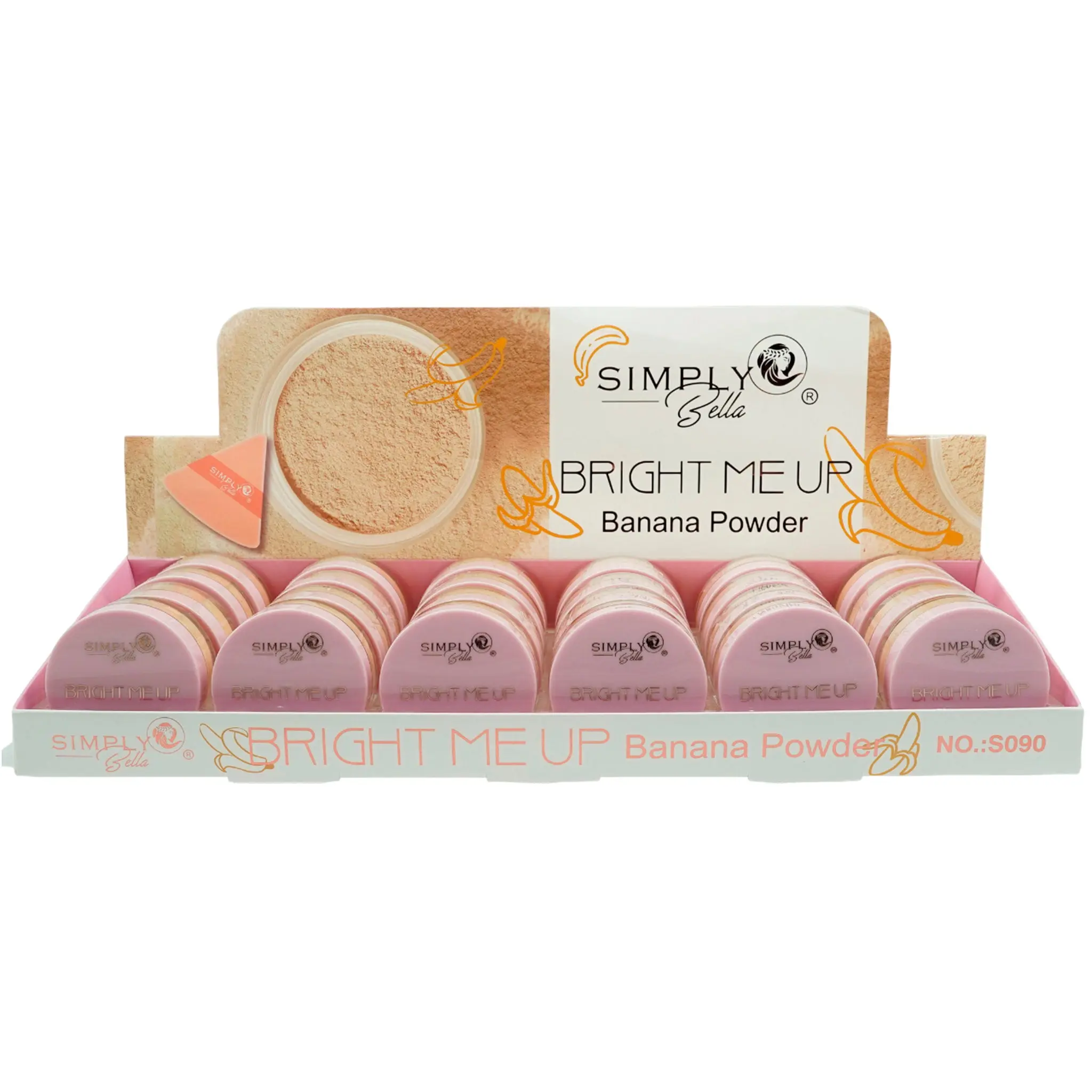 Polvo Banana Bright Me Up Simply Bella - Venta al por Mayor 24 Unidades (S090)