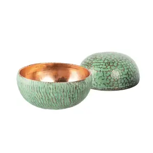 Mexican Mezcalero 1 oz. (Set of 4) Copper Shot Glass- Emerald