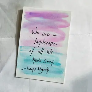 ACEO Art Card Original Watercolor Poetry Literature Alexandra Nicole