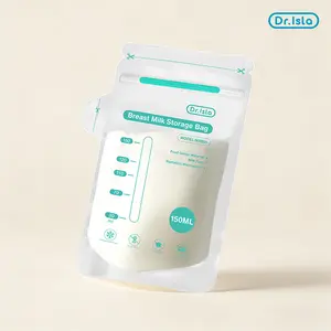 Dr.Isla MSB05 Breast Pump Milk Storage Bags 30ps Dual-track Sealing Thickened Explosion-proof Separate Inlet Outlet Recording Area Essential for Breastfeeding Mothers