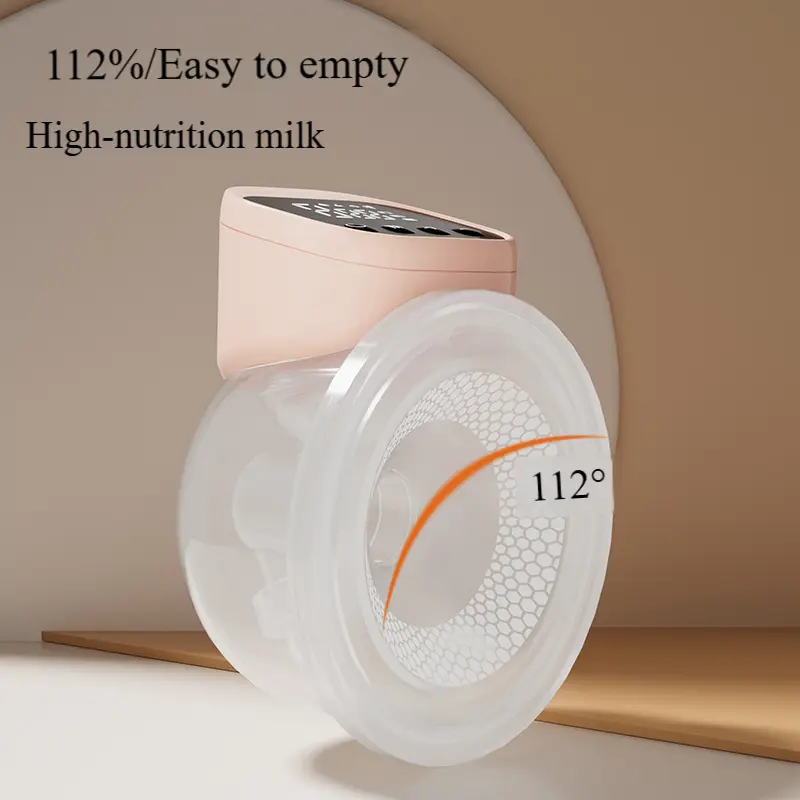 Wearable Double Electric Breast Pump for Infant, 2026 Hands-Free Portable Model for Commute Parents, 24mm Soft Fit Flange, 3 Modes, 9 Levels, Smart Display, Automatic Pumping, 112% Easy-To-Empty Design for High-Nutrition Milk, 24Mm Flange Wearable Breast