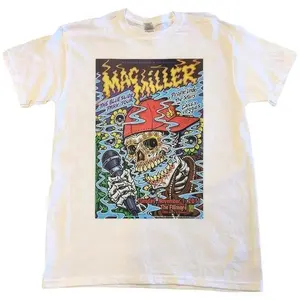 Mac Miller Blue Slide Park Tour T-Shirt Collection U3237 !, Unisex 100%25 Cotton Short Sleeve, Top menswear, Global Trending Outfits Red Pepper Retro Horror Movie Colorful Floral Pattern Ghost Pumpkin Vintage Streetwear T-Shirt