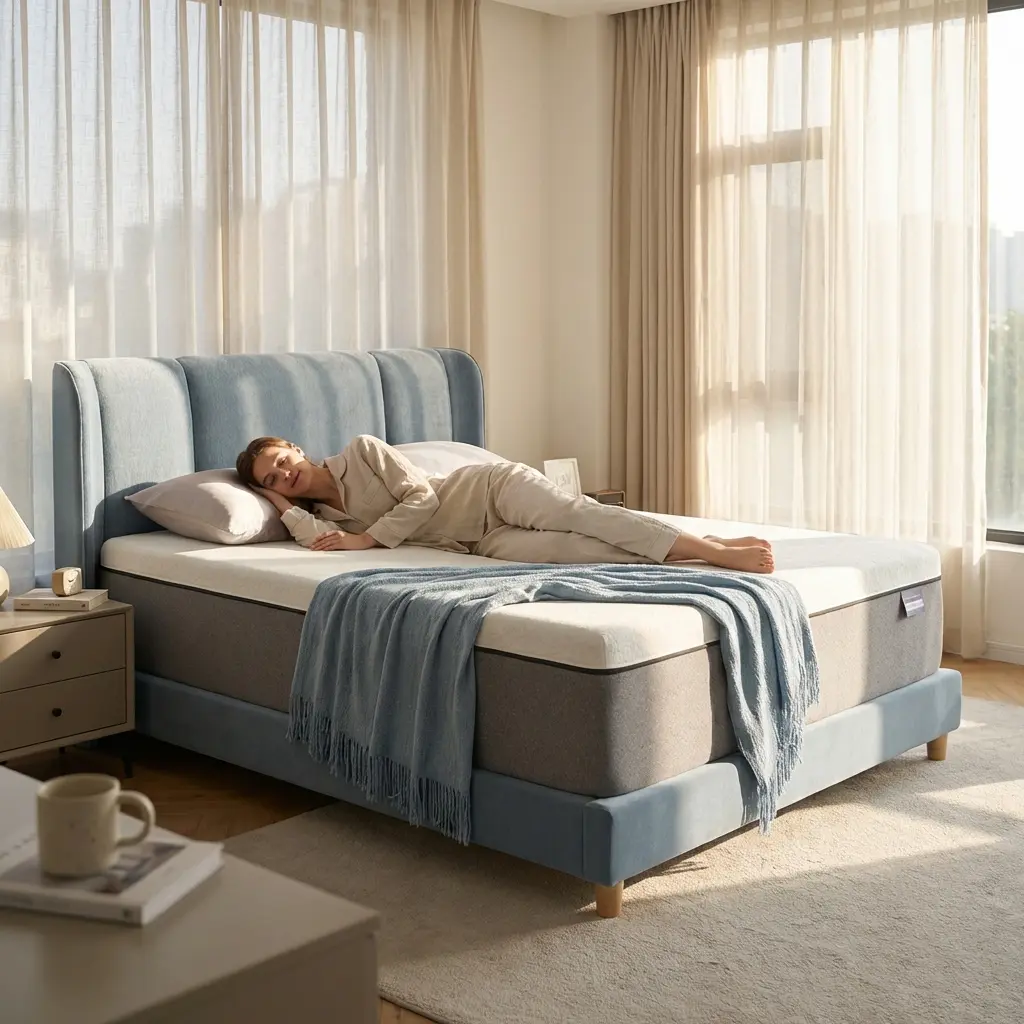 FANSACE 10 Inch Queen Gel Memory Foam Mattress, Fiberglass-Free, CertiPUR-US Certified, Firm Comfort Mattress in a Box, Washable Breathable Cover, High-Density Base Support, Non-Slip Bottom, Pressure Relief Comfort, Bedroom Mattress for Everyday Sleep