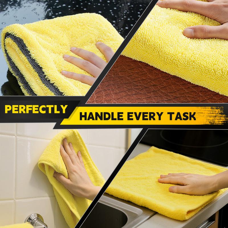 TORETARK Microfiber Car-Specific Dry Towel, Quickly Bbsorbs Water Without Leaving Water Marks, Does Not Damage The Car，Best Gift For Christmas.