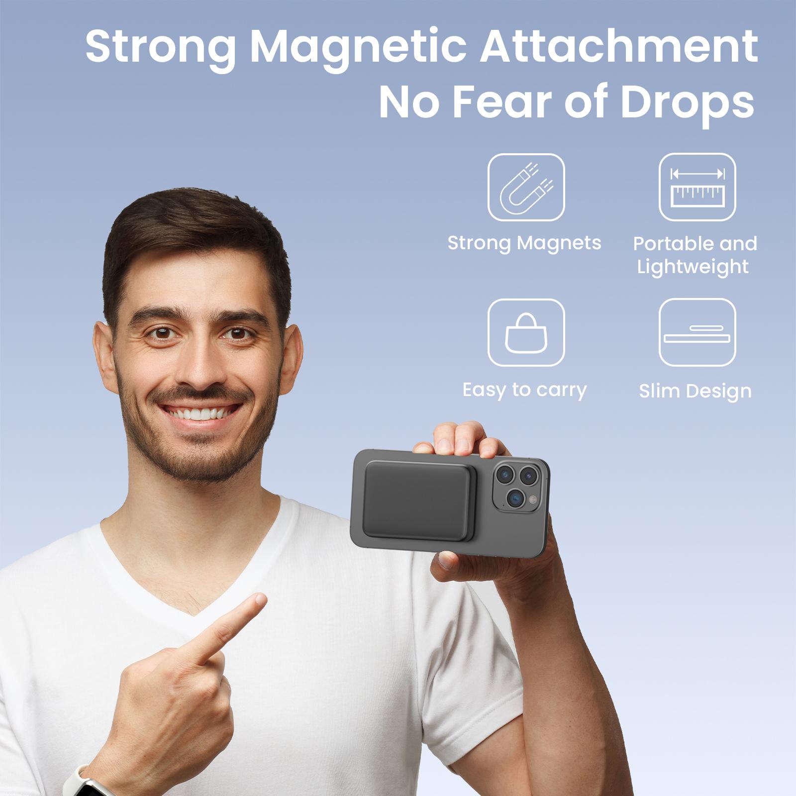 Magnetic Power Bank, 10000mAh Wireless Portable Charger with LED Display, 20W PD Fast Charging, Battery Pack with USB C Output/Input, Power Bank for iPhone16/15/14/13/12 Series and more