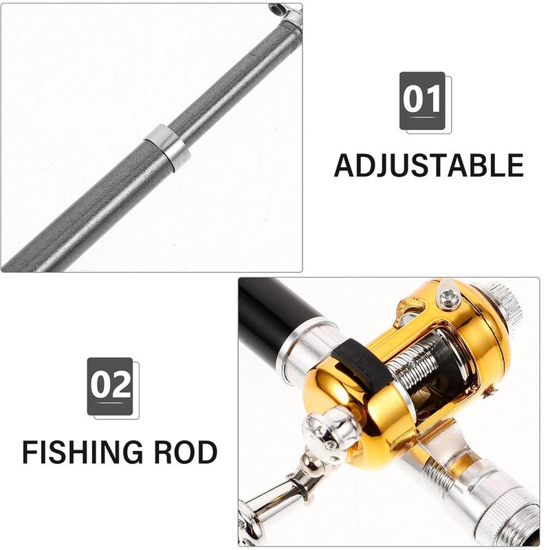 Pocket-Size Telescopic Fishing Rod & Reel Combo – 38″ Mini Aluminum Alloy Fishing Pen Pole for River & Reservoir Fishing