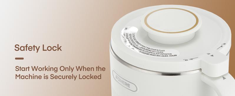 FOHERE 8 in 1 Nut Milk Maker Machine, 35oz Soy Milk Maker with 8 Upgraded Blades for Homemade Almond, Oat, Soy, Juice, Plant Milk, Delay Start/Self Cleaning/Keep Warm/Boiling Water FOHERE 8 in 1 Nut Milk Maker Machine, 35oz Soy Milk Maker with 8 Upgraded Blades for Homemade Almond, Oat, Soy, Juice, Plant Milk, Delay Start/Self Cleaning/Keep Warm/Boiling Water