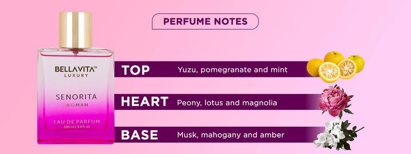 Bellavita Luxury Senorita Eau De Parfum | Valentine Special Women’s Perfume | Playful, Sweet & Confident Notes | Long-Lasting | Vegan & Cruelty-Free