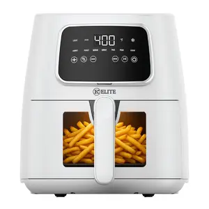 Kitchen Elite 5.5 Qt. Digital Air Fryer, Countertop Cooker w/ LED Screen, White