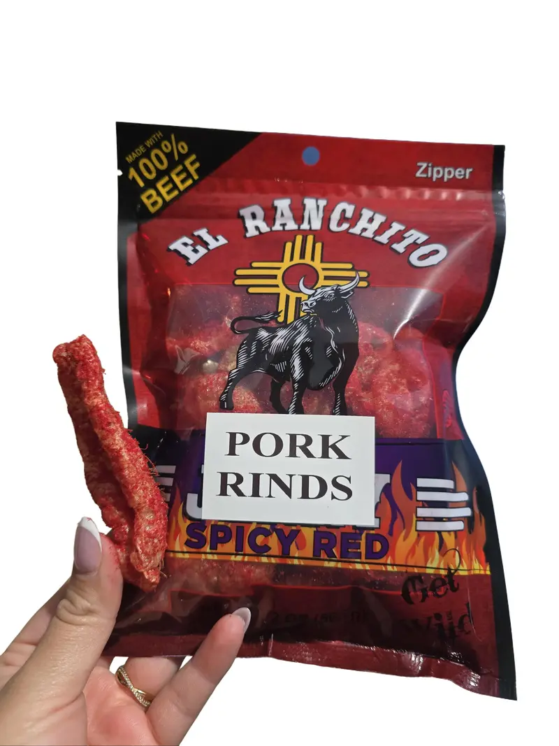 Pork Rinds Spicy Red 2oz (Chicharron)