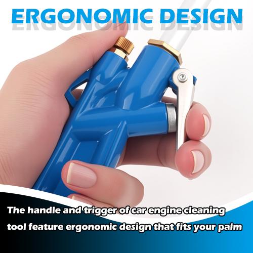 AXIZITECH Air Blow Gun Pneumatic Engine Cleaning Gun, Cleaning Degreaser Sprayer Tool, Very Easy To Clean Narrow Spaces Such As The Engine Compartment, Mechanical Interior, Deck, And Wheels Industrial Metal Home Heavy Duty