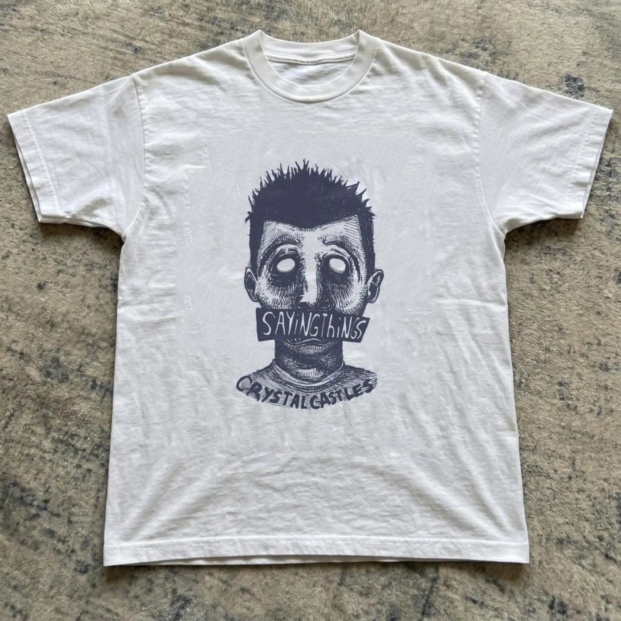 Crystal Castles Band Baby Tee, 90s Alt Rock Cotton Tee, Retro Graphic unisex Shirt