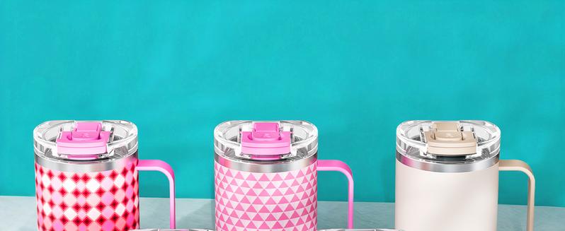 Meoky 14oz Insulated Coffee Mug:Stainless steel body with Tritan lid, double-walled vacuum cup,hot water mug suitable for indoor and office use,Valentine's Day gift.