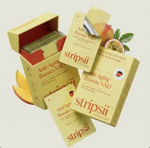 [Stripsii] Fast-Dissolve Beauty Strips for Skin, Hair & Nails | No Pills | Collagen, NAD & Biotin | 30 Strips