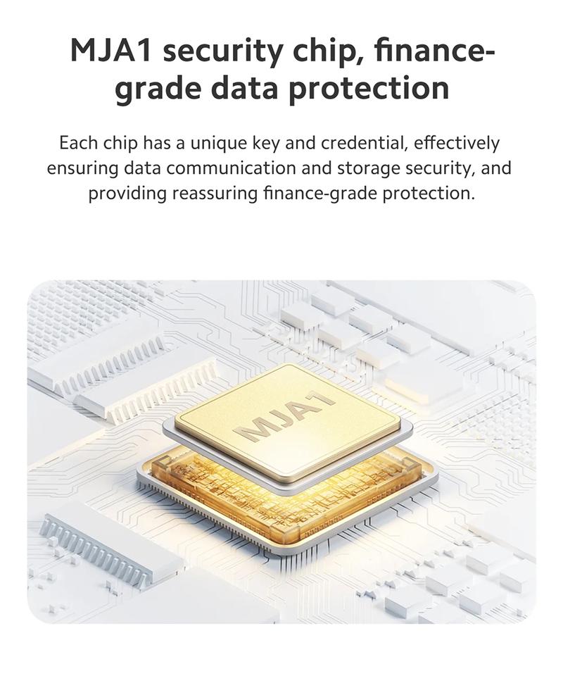 Xiaomi Smart Camera C301 Wireless 3MP ultra-clear visual experience, Human detection and active alert, Night Vision, Real-time two-way voice calls Safety Card Chip Lens