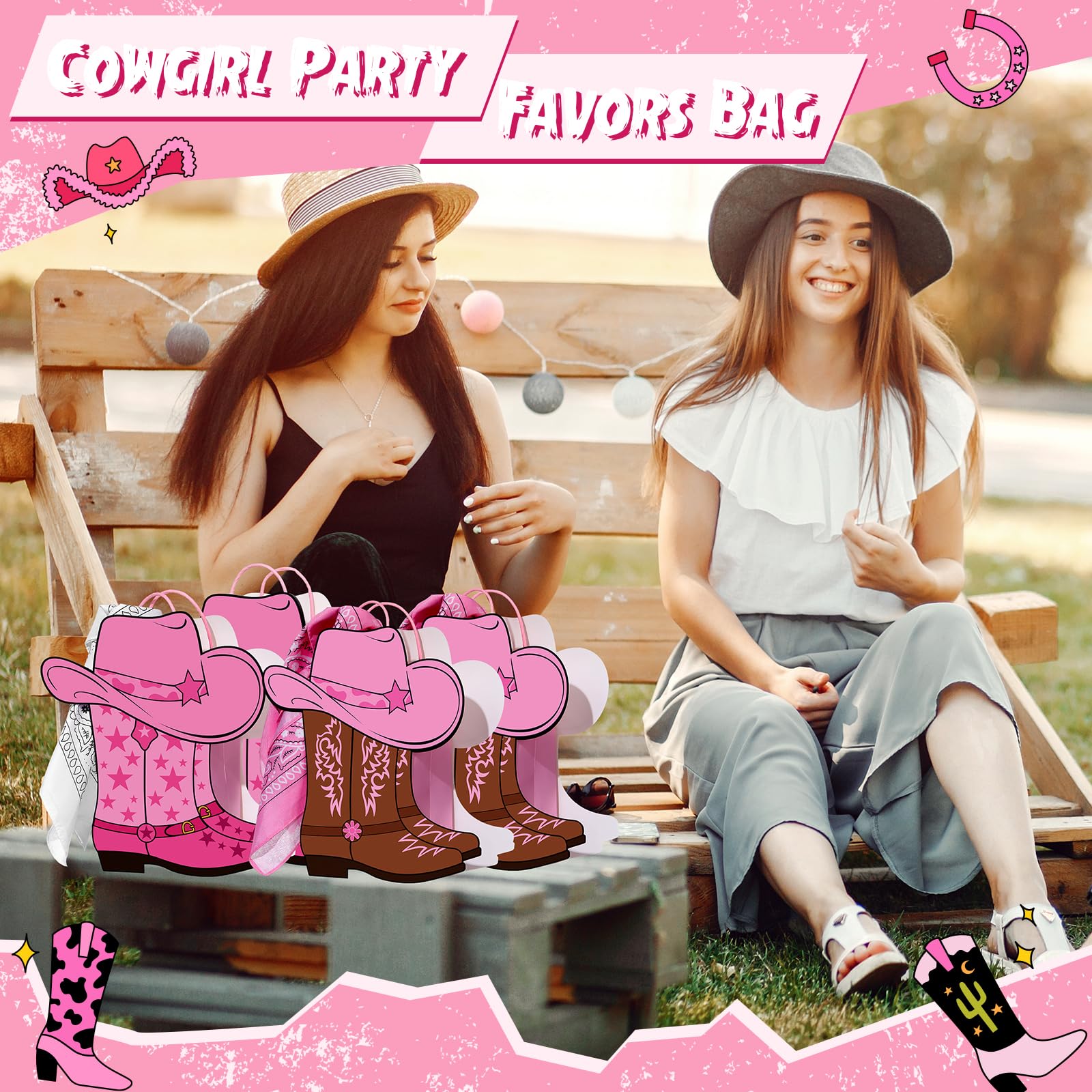 16/32 Pcs Cowboy Party Gift Bags Cowgirl Boots Gift Paper Bags with Handle paisley bandanas Western Theme Party Decorations for Summer Birthday Wedding girls' night Last Rodeo Party bridal showers Supplie 16/32 Pcs Cowboy Party Gift Bags Cowgirl Boots Gift Paper Bags with Handle paisley bandanas Western Theme Party Decorations for Summer Birthday Wedding girls' night Last Rodeo Party bridal showers Supplie