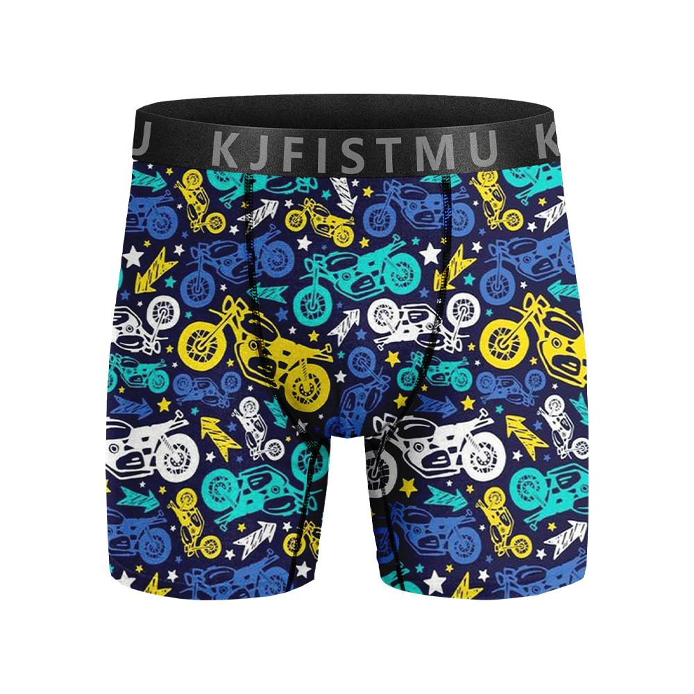 20-piece set of men's boxer briefs, trendy street style, moisture-wicking and breathable, multi-color combo pack, men's boxer briefs, anti-roll edges, multi-pack KJFISTMU Print Boxershorts