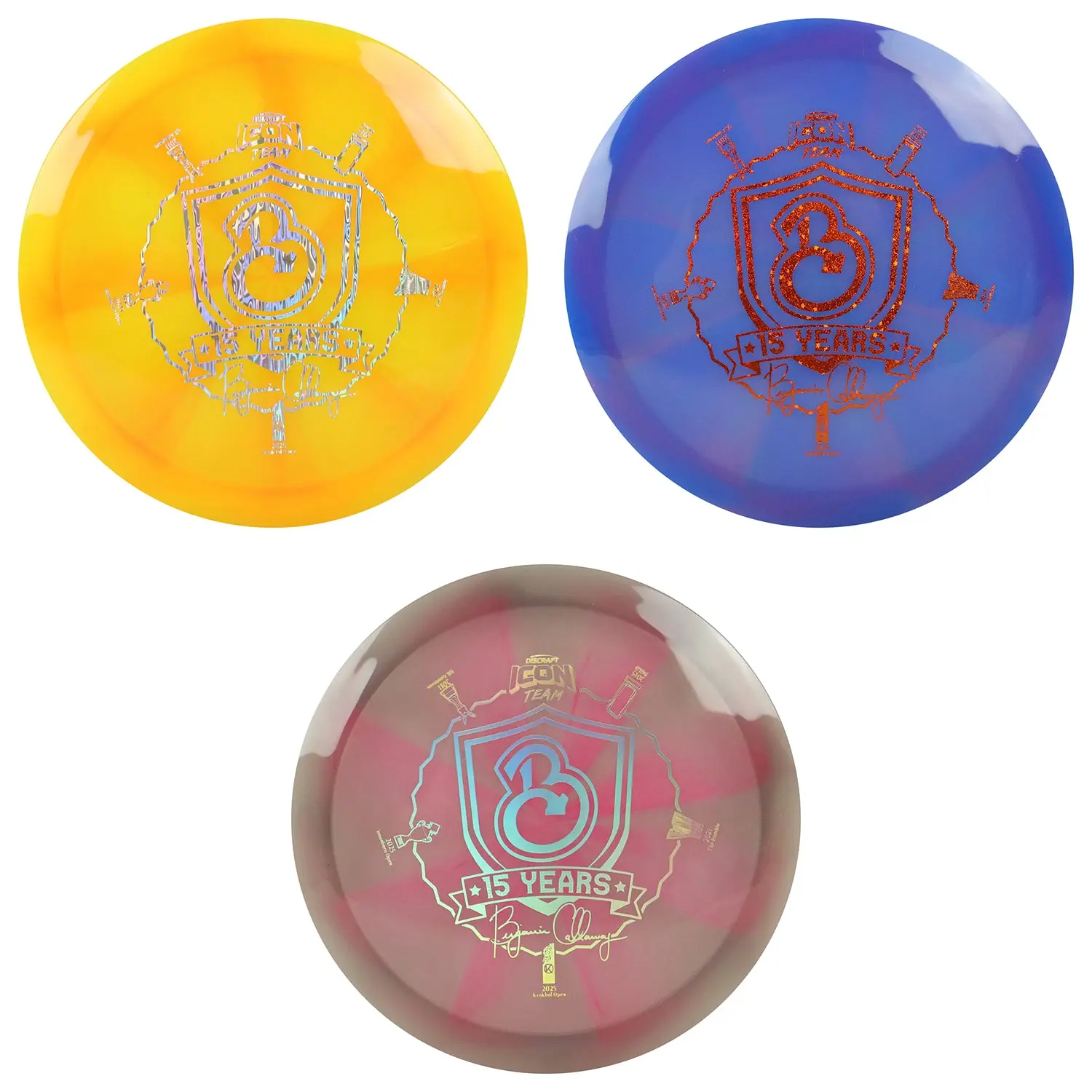 Discraft Disc Golf Ben Callaway Icon Z Swirl Undertaker Fairway Driver