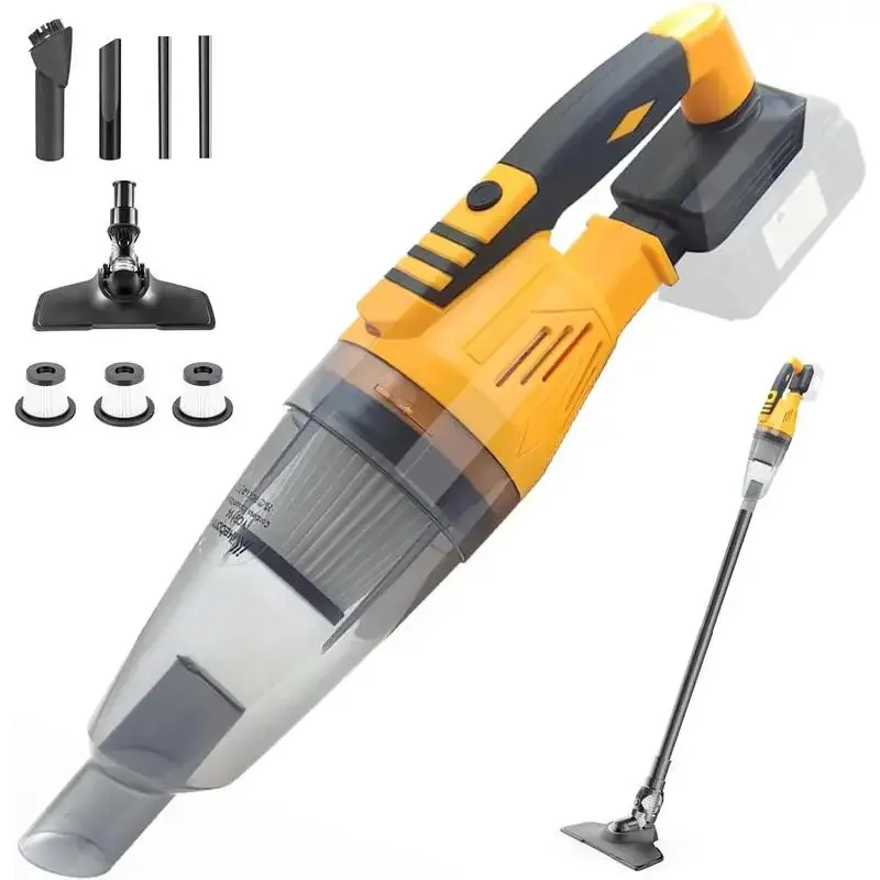 DeWALT Cordless 3-in-1 Handheld Vacuum Cleaner - 20V-18V Long-Lasting Cordless Power, 10kPa Suction, HEPA Filter, 0.6L Detachable Blower, Light-Up Feature for Home, Car Interior Care | Handheld Vacuums, 18 V, Cordless Vacuum, Vacuum Cordless