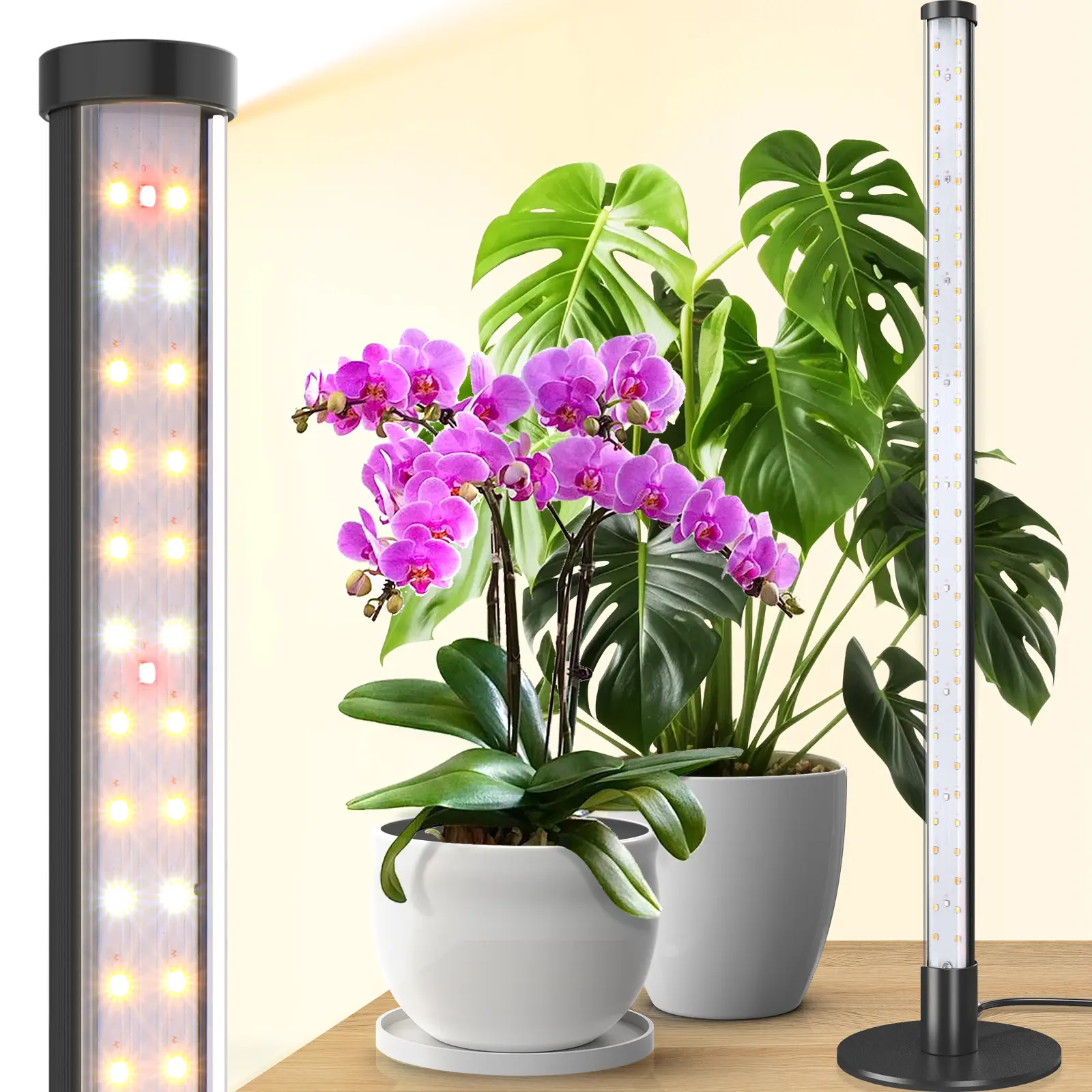 Barrina T10 Vertical LED Grow Light for Indoor Plants, 20W 2FT Lightweight Aluminum Body, Hanging/Standing/Tabletop, Includes Clips, Power Cord & Installation Manual, Effective Spectrum with Red Wavelength,sohochic