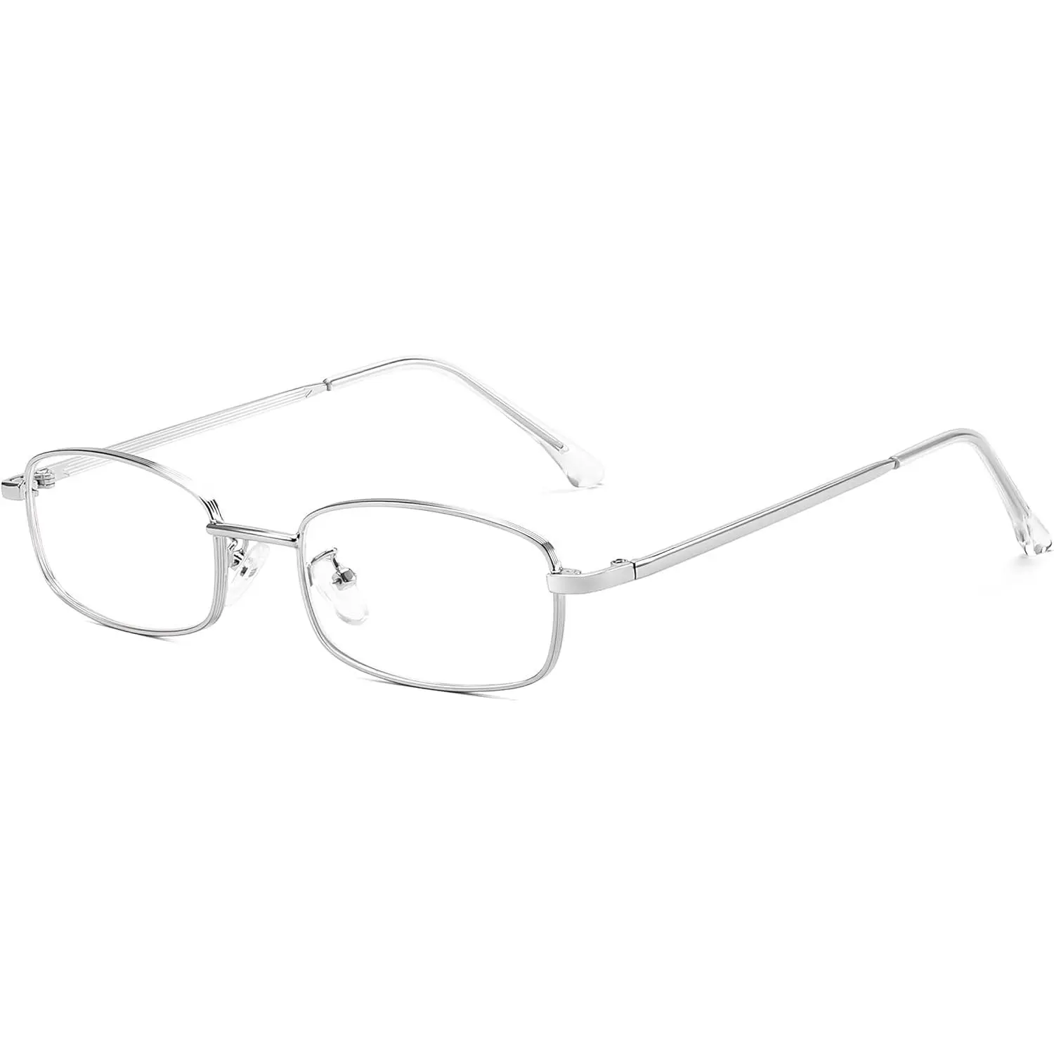 EyeconicFinds Vintage Blue Light Glasses for Women Metal Y2K Rectangle Glasses Gold Silver Fake Nerd Eyewear Frame B0271 Eyeglass Lens Black iphone 14 cases clear glasses