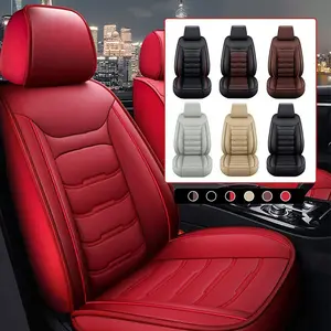 Car Seat Covers Full Set, 5 Seats Universal Leather Seat Covers for Cars, Waterproof Front and Rear Seat Cover, Breathable Automotive Seat Cover Fit for Hyundai Tucson/Sonata/Santa Fe/Kona/Elantra 2010-2025 2026