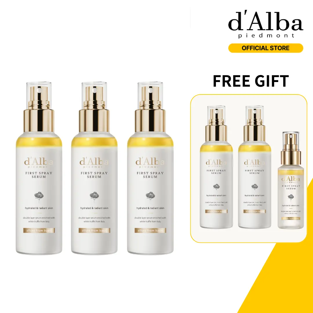 [TikTok Exclusive] [OFFICIAL d'Alba] White Truffle First Spray Serum Holiday Gift Set (3+2+1)